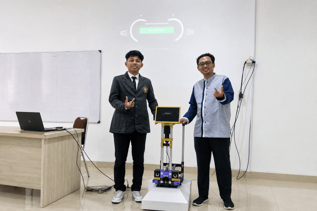 Mahasiswa FTI Unissula Kembangkan Robot Pelayan...